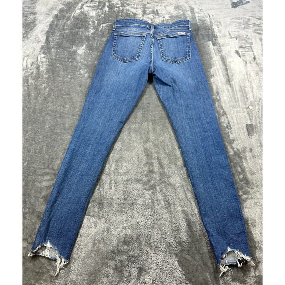 Joe's Jeans‎ Womens 27 Luna Mid-Rise Cigarette Ankle Distressed Raw Hem - Picture 7 of 14